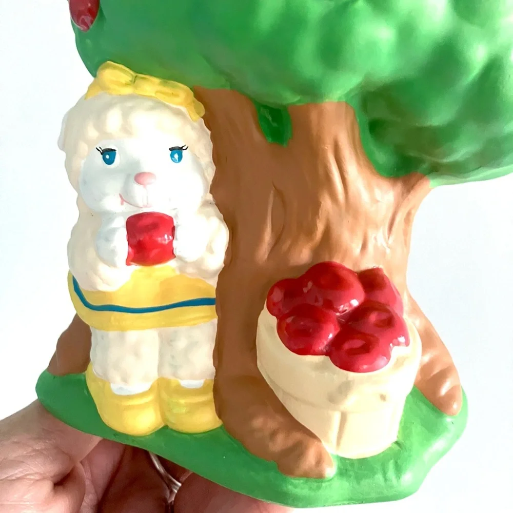 Vintage 80’s Get Along Gang Woolma Lamb animal ceramic coin bank